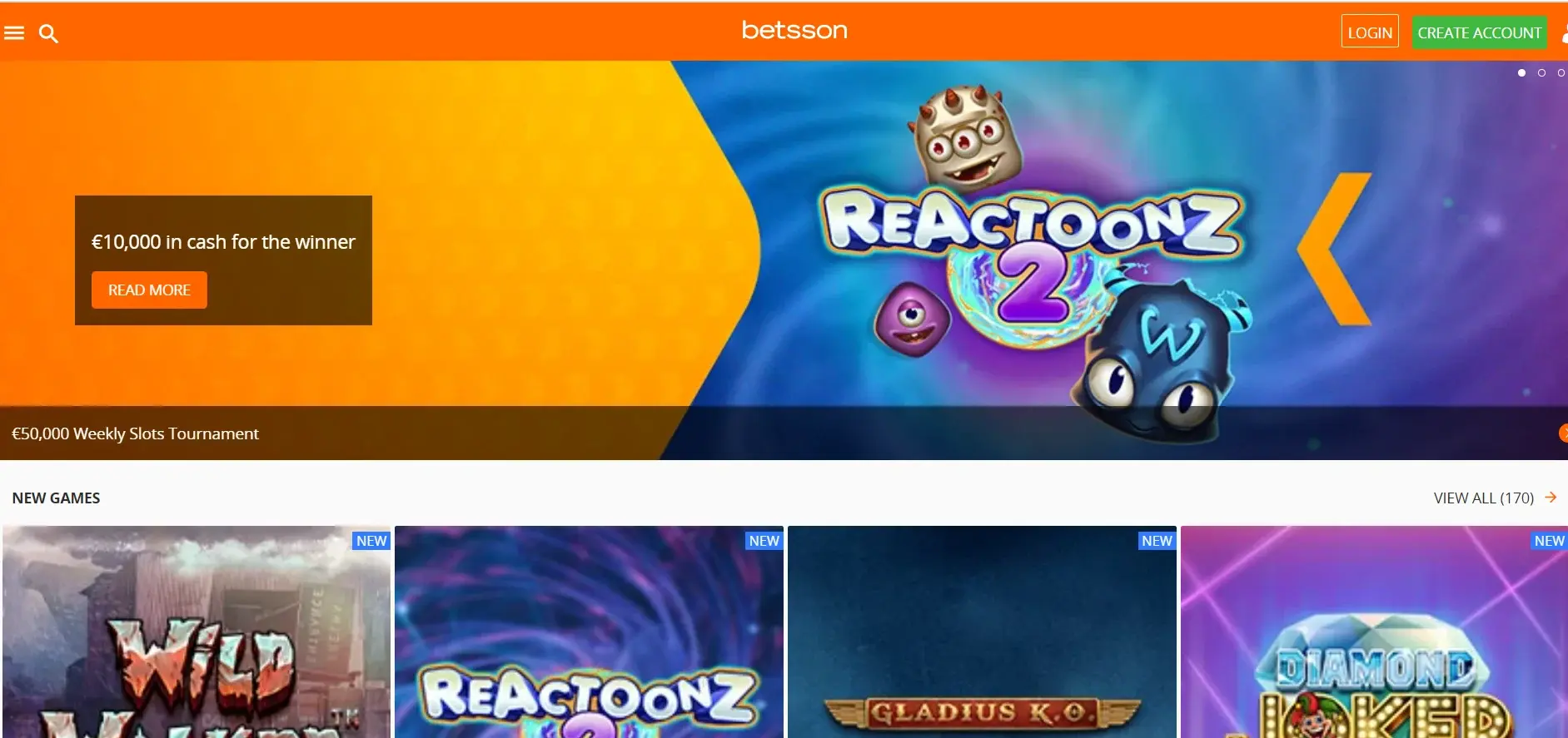 Betsson Casino – Volt Open Banking Zahlungsmethode