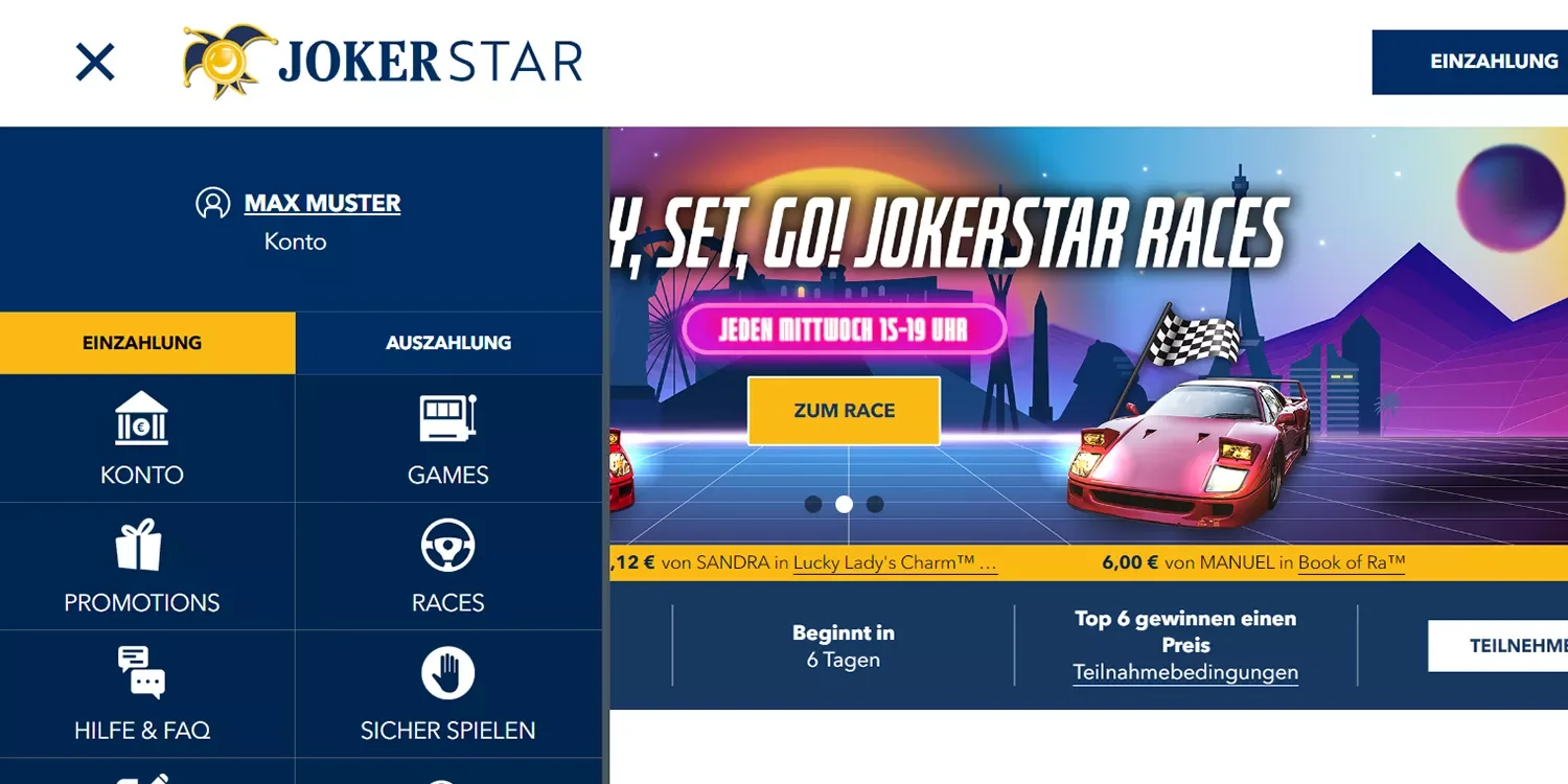 Jokerstar Casino – Giropay und Sofort Instant Banking Einzahlung