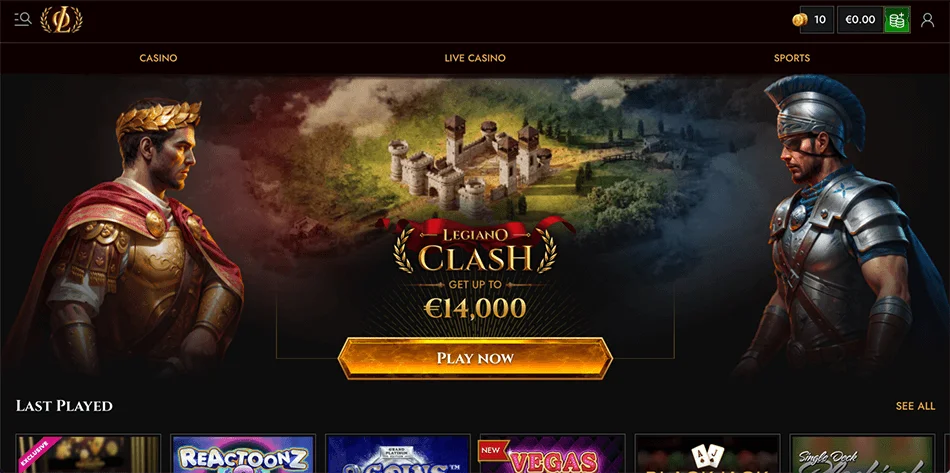Legiano Casino review – payment methods and casino overview