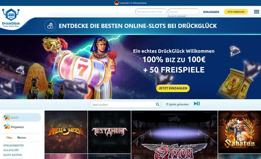 DrückGlück Casino Hauptseite — Mastercard Sicherheitsstandards