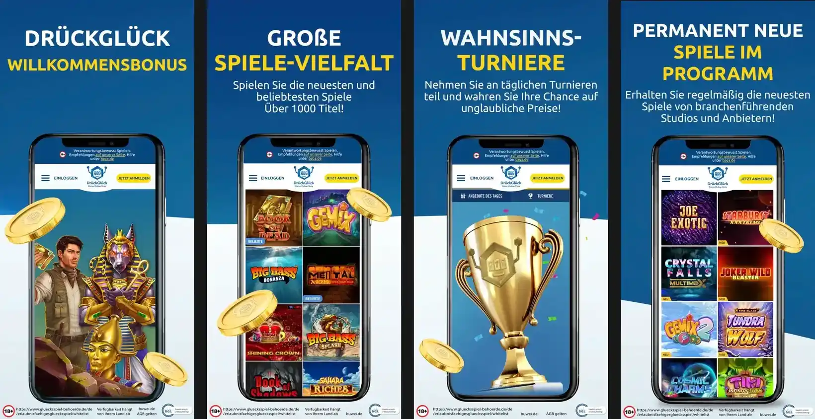 DrückGlück Casino App – Trustly Instant Banking Einzahlung