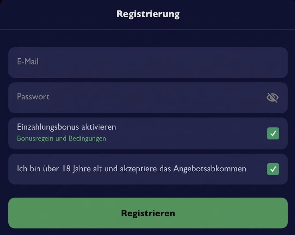 form registriren betmatch