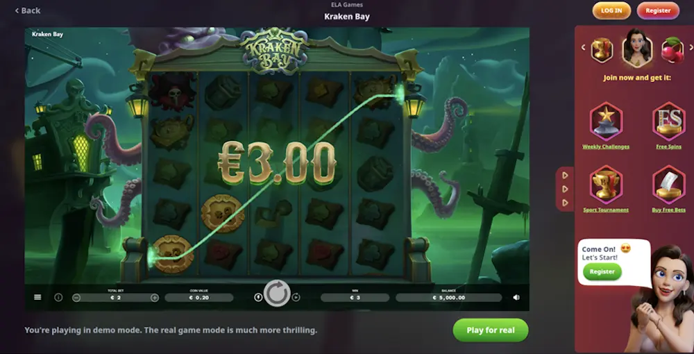 Casino Infinity game selection – slots and live casino titles