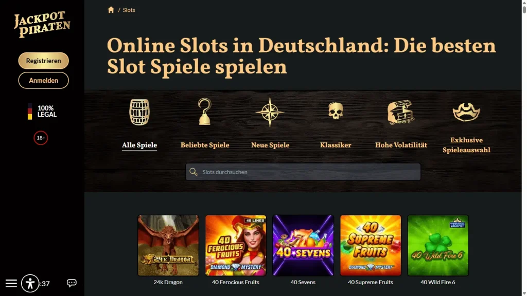 jackpotpiraten page game