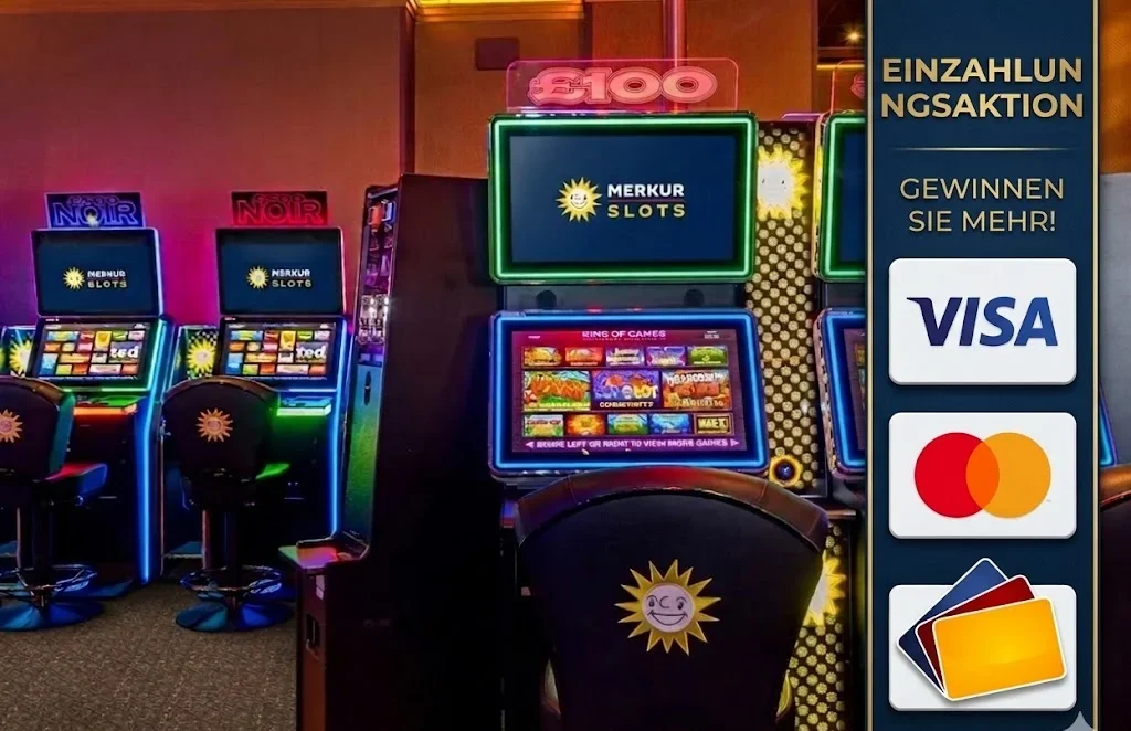 Merkur Slots Casino deposit banner and welcome bonus offer