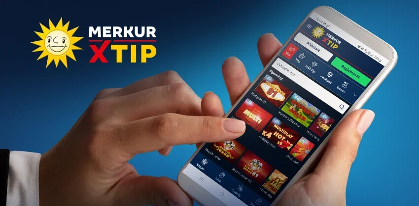 Merkur Slots Casino cashier with payment methods and X-Tip integration