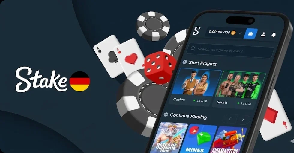 Stake Casino artistic brand visual – crypto gambling platform identity