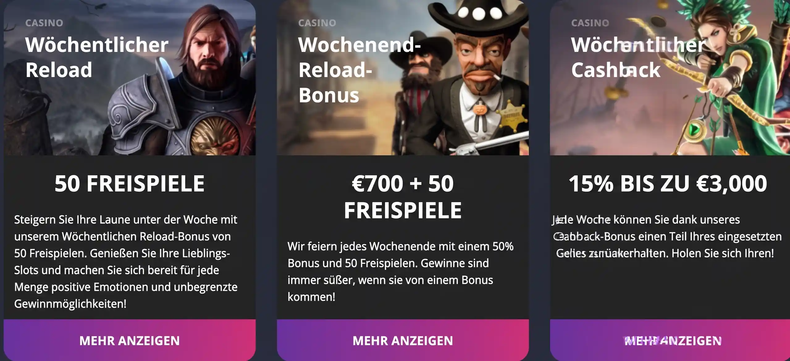Buran Casino Reload und Cashback Angebote