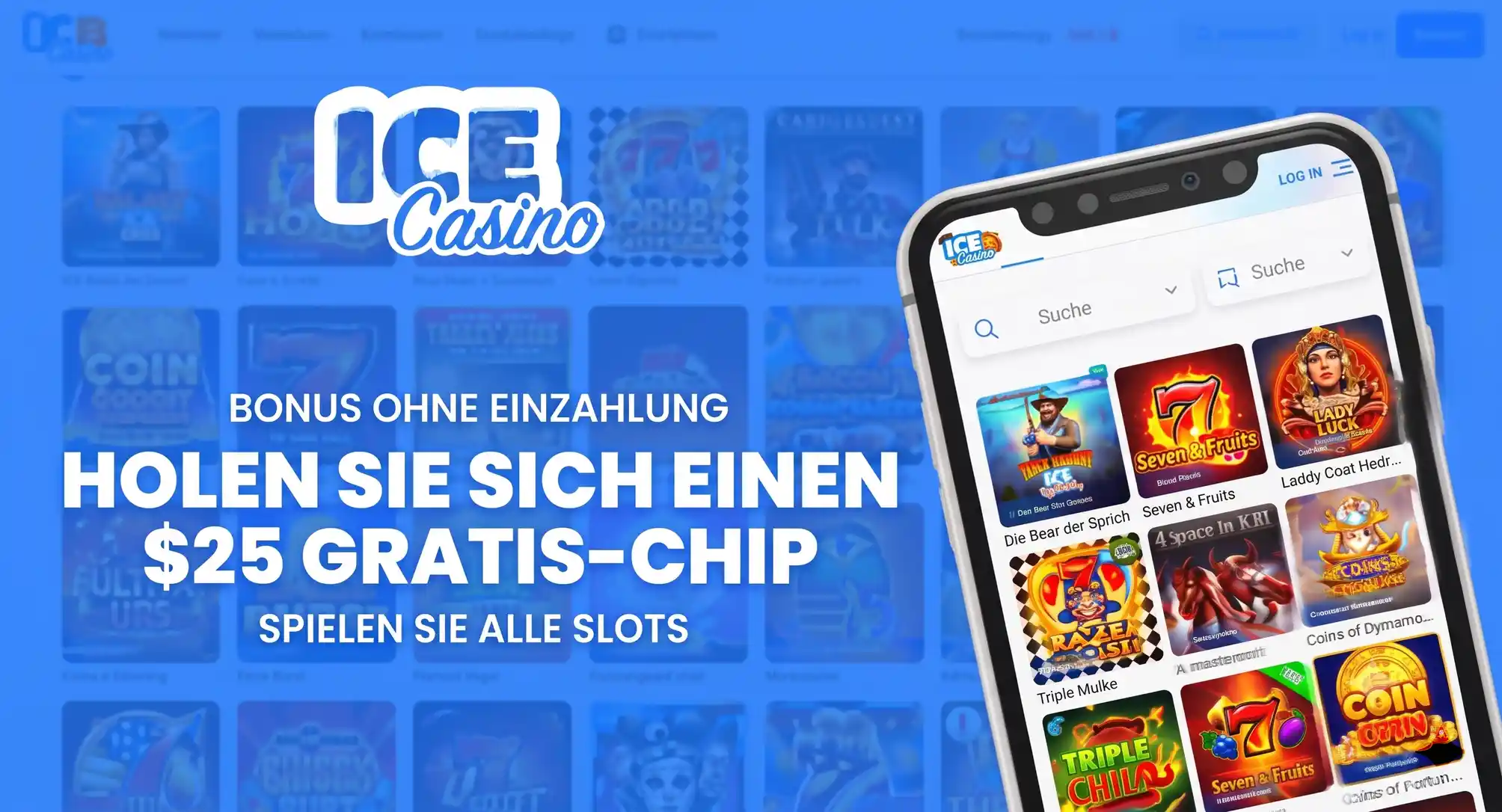 Ice Casino Spiellobby Desktop Übersicht