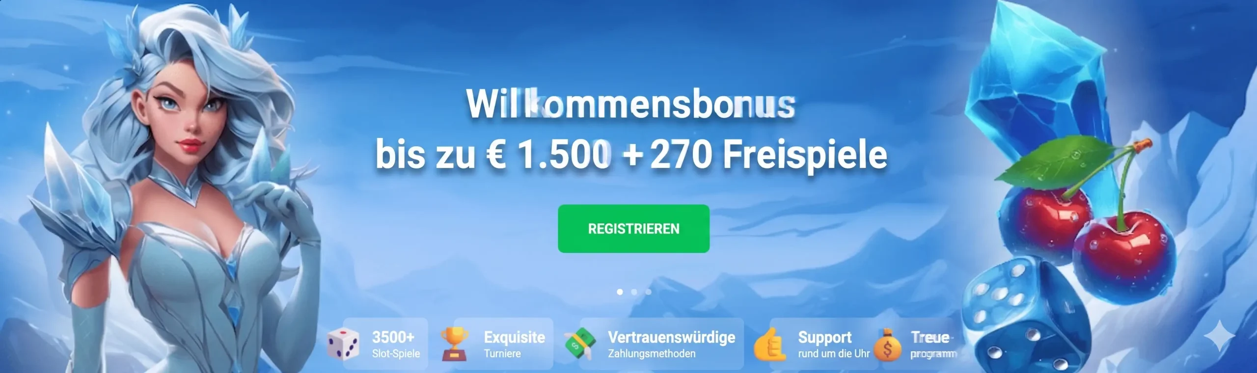 Ice Casino Willkommensbonus Banner