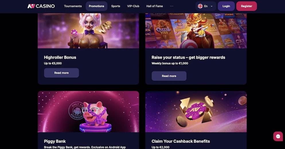 NV Casino Aktionen für High Roller — Cashback-Angebote und VIP-Boni im Überblick