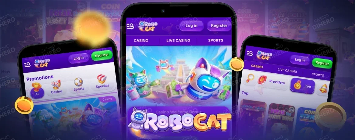 Robocat Casino Mobile App Übersicht