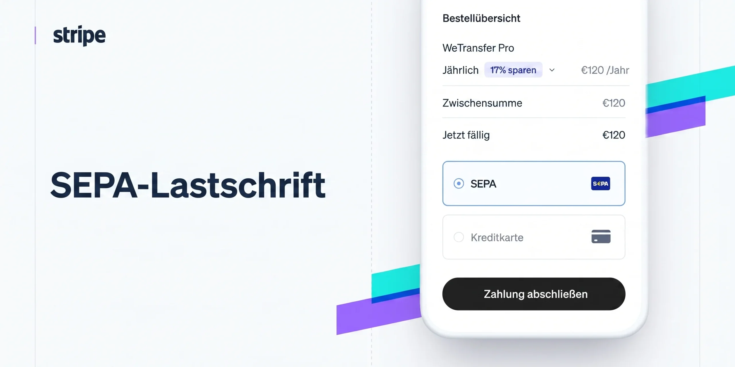 SEPA Lastschrift Stripe Checkout – Casino-Einzahlung per Bankeinzug im Kassenbereich