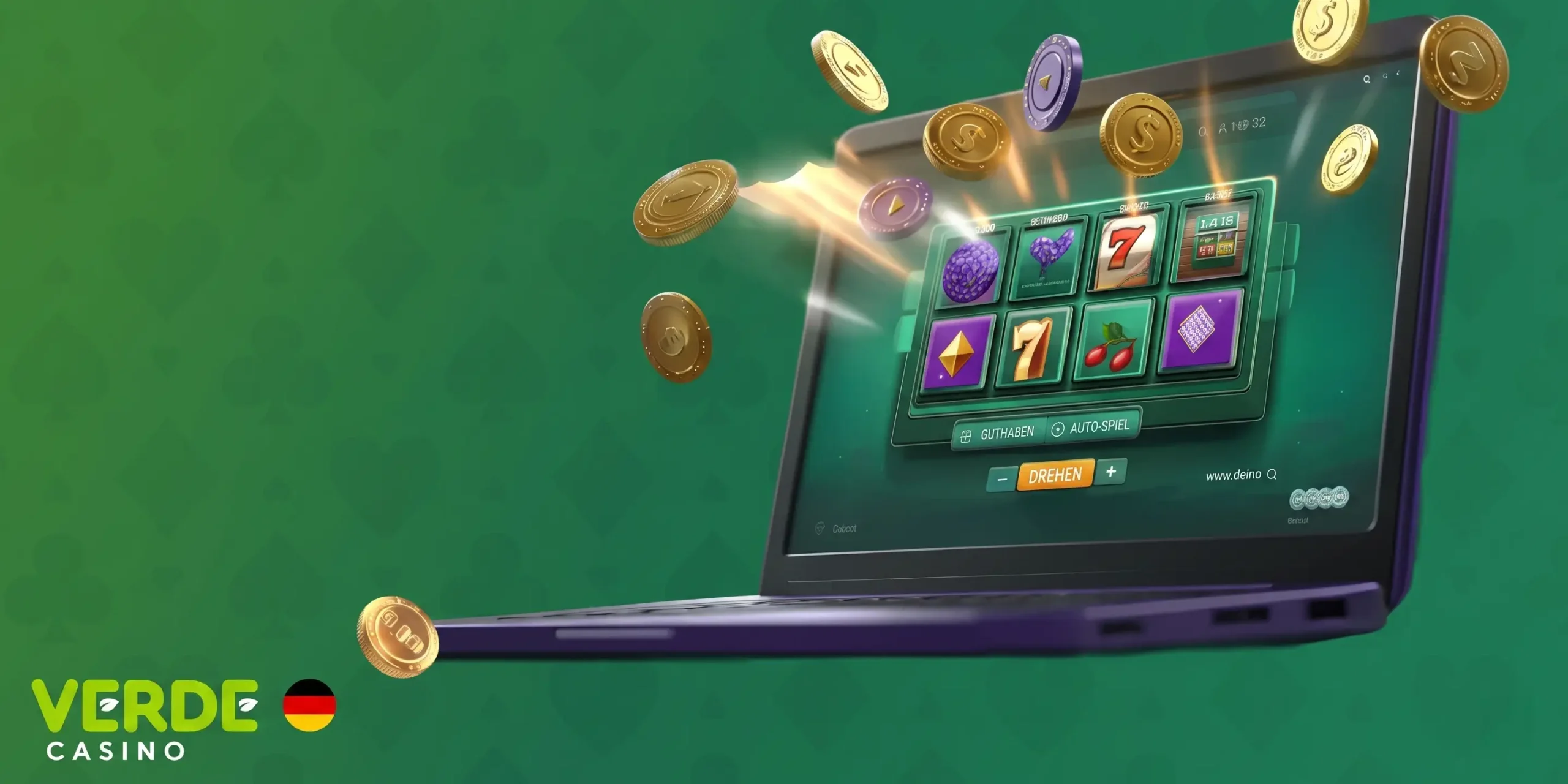 Verde Casino Slots Gewinnanimation — über 5.000 Spiele von Pragmatic Play, NetEnt und Evolution Gaming