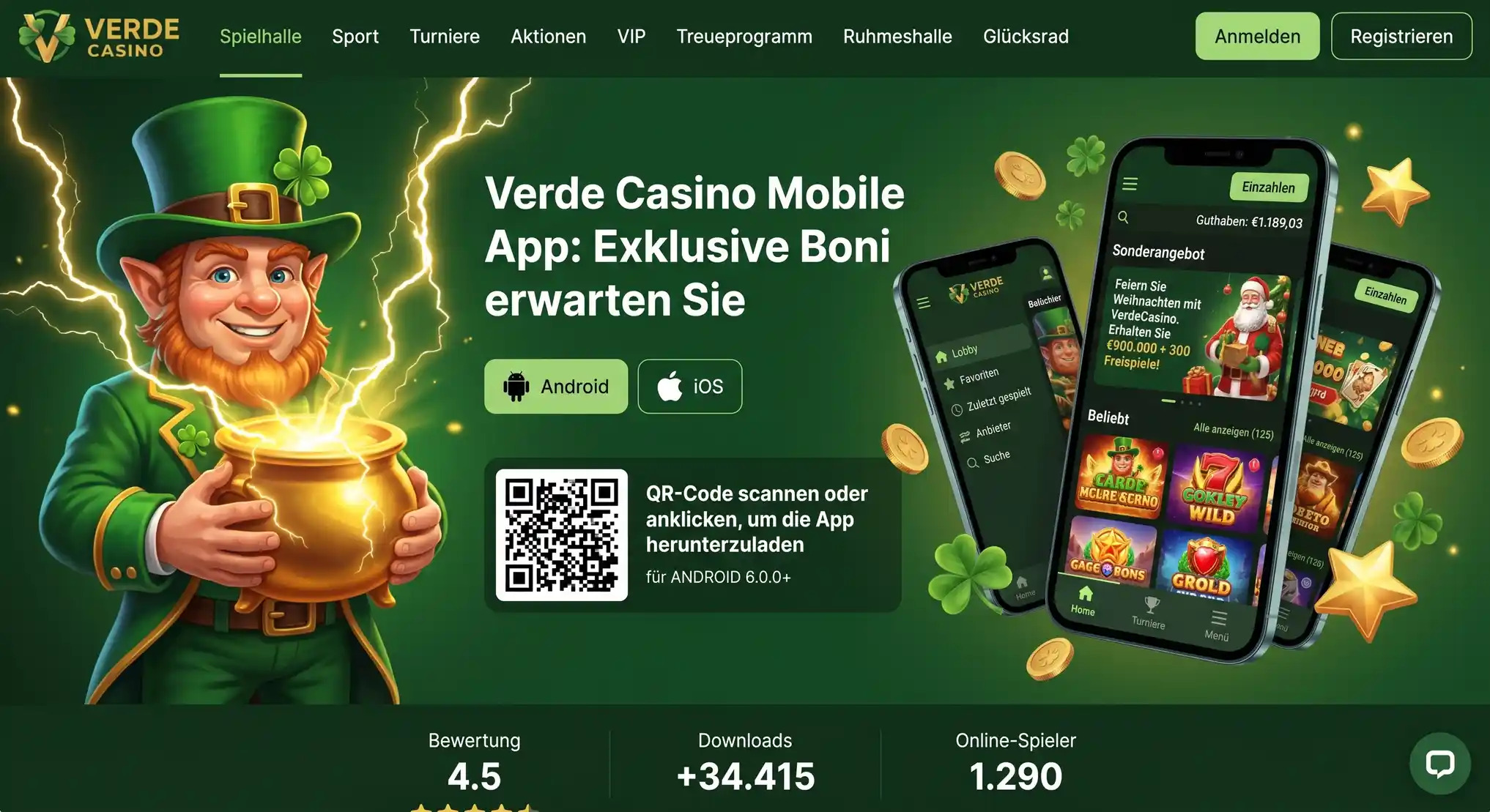 Verde Casino Spiellobby und Startseite — Sicherheitsmerkmale und KYC-Verifizierung im Überblick