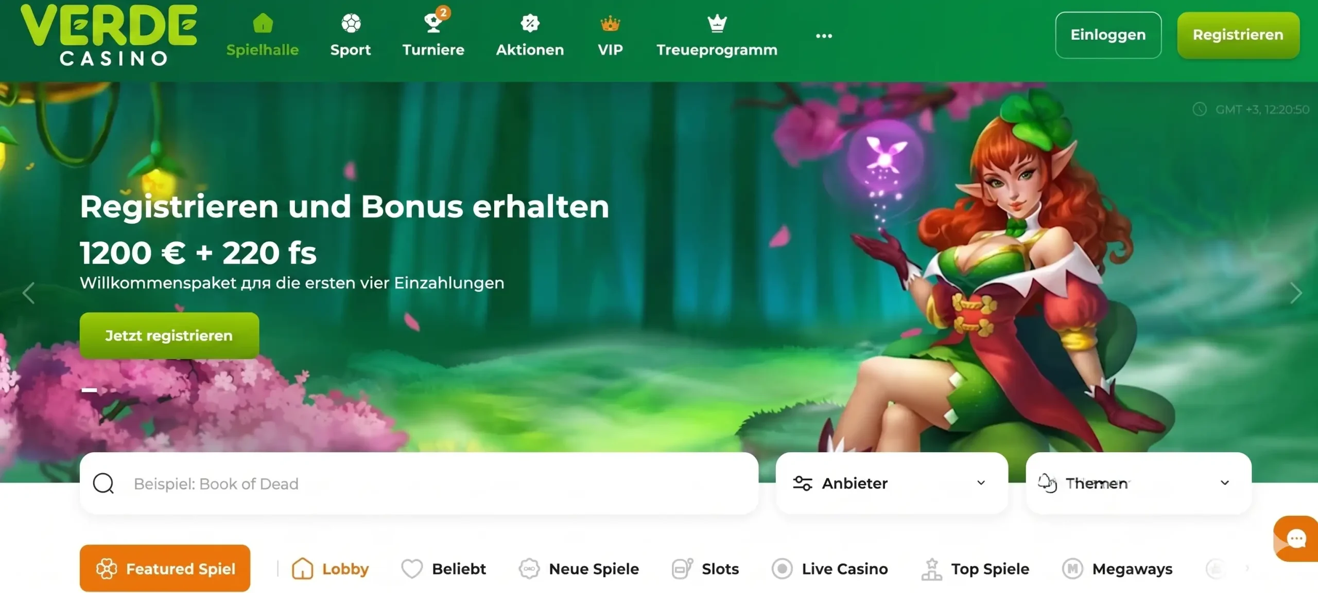 Verde Casino Startseite mit Spielauswahl — Übersicht der Kategorien und Auszahlungsoptionen im Kassenbereich